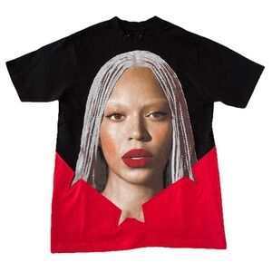 Beyonce Star T Shirt M‎ Red Black Cowboy Carter Tour Merch NEW *spots